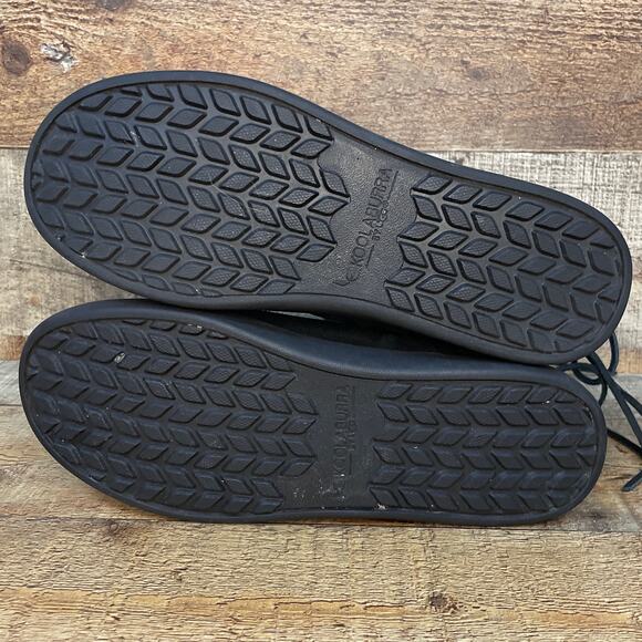 Koolaburra by UGG Shazi Black Suede Short Boots Booties Lace Up Back Size 7 - Picture 9 of 9